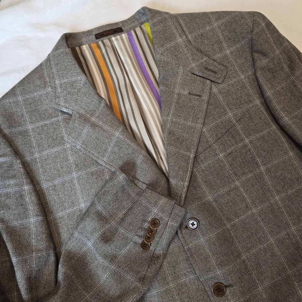Mens ETRO 100% Cashmere Blazer Sport Coat EU56 USA 46 See Measurements